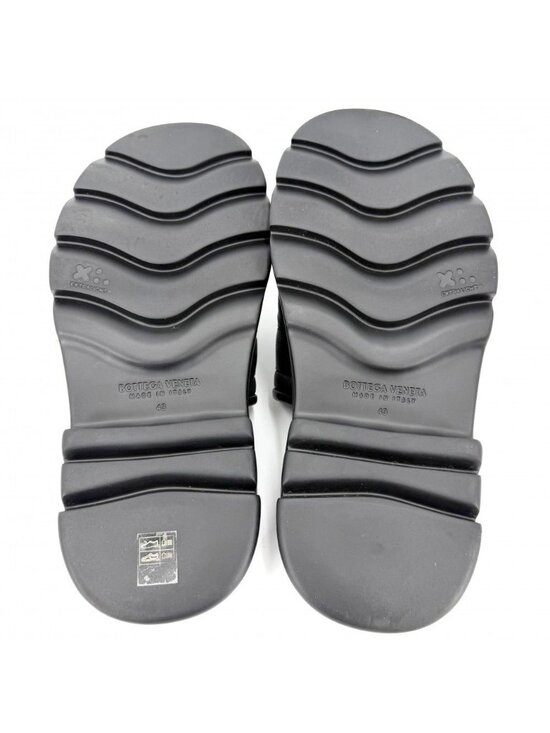 Bottega Veneta Sandals Flash Shoes 43 Rubber Leather Nylon Black Silver main image 7